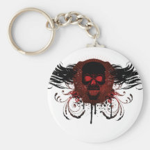 Grunge Evil Skull Keychains