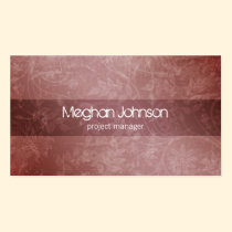 Grunge Floral Mauve Trendy Business Card business cards