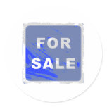 Grunge For Sale Sign stickers