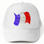 Grunge French Flag Hat