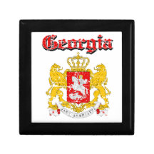 Grunge Georgia coat of arms designs Gift Box