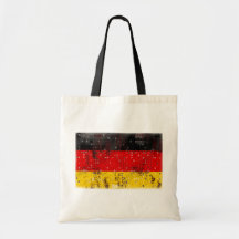 Grunge German flag Canvas Bag