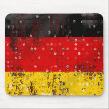 Grunge German flag Mousepads