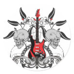 Grunge Guitar Sticker