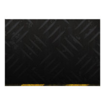 Grunge Hazard Stripes Diamond Plate Custom Invites