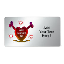 Grunge Hearts Label