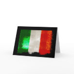 Grunge Italy flag for Italians of Italia - forza Cards
