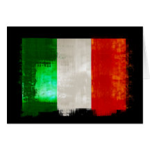Grunge Italy flag for Italians of Italia - forza Cards