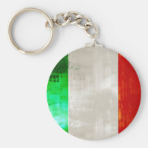 Grunge Italy flag for Italians of Italia - forza Keychain