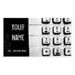 grunge keypad business card