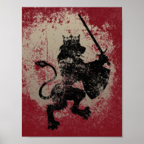 Grunge Lion King Poster