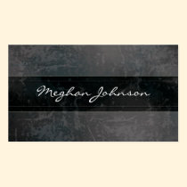 Grunge Marble Black Trendy Business Card business cards