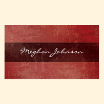 Grunge Marble Red Trendy Business Card business cards