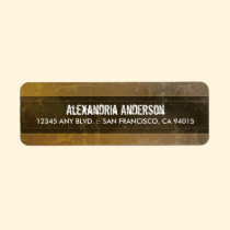 Grunge Marble Return Address Label (sepia) labels