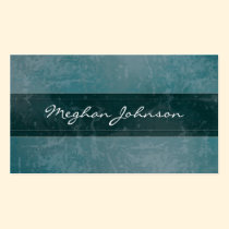 Grunge Marble Teal Trendy Business Card business cards