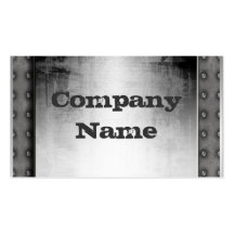 Grunge Metal Business Cards