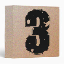 GRUNGE NUMBER 3 3 RING BINDER