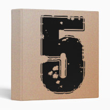 GRUNGE NUMBER 5 3 RING BINDERS