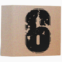 GRUNGE NUMBER 6 3 RING BINDERS