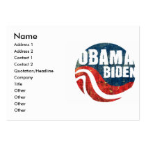 Grunge Obama Biden Business Card business cards