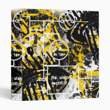 Grunge Patter 9 Vinyl Binder