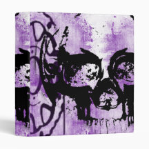 Grunge Pattern 123 Vinyl Binder