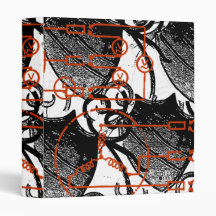 Grunge Pattern 125 3 Ring Binders