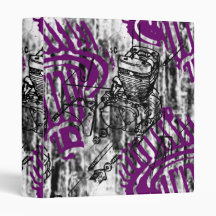 Grunge Pattern 18 3 Ring Binder