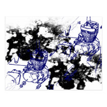 Grunge Pattern 198 postcards