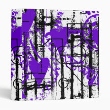 Grunge Pattern 90 3 Ring Binders