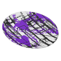 Grunge Pattern 90 Party Plate