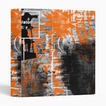 Grunge Pattern 93 3 Ring Binders
