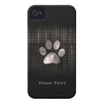 Grunge Paw Print Case-Mate iPhone 4 Cases