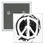Grunge Peace Symbol Pins