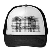 Grunge Plaid Mesh Hat