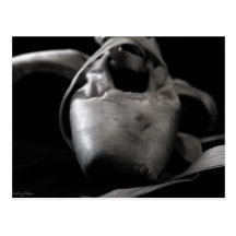 Grunge Pointe (Ballet) Shoes Postcard