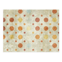 Grunge Polka Dots Postcards