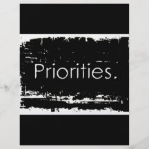 Grunge Priorities Flyers