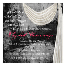 Grunge Punk Rock Baby Shower Invites cute sassy