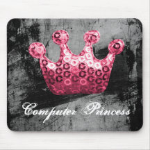 Grunge Punk Rock Princess mouse pad cute fun