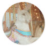 Grunge Rabbit Merry-Go-Round Stickers