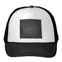 Grunge Radial Pattern: Custom Template Trucker Hats