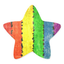 Grunge Rainbow Stripes