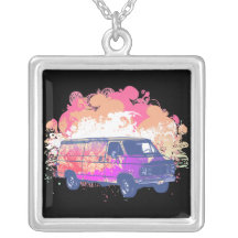 grunge retro hippie van pendants
