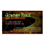 Grunge Rock Guitar Music Studio Business card