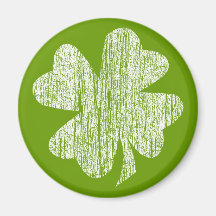 Grunge Shamrock Fridge Magnets