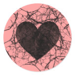 Grunge Shattered Heart Stickers