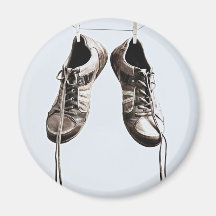 Grunge Shoes Refrigerator Magnet
