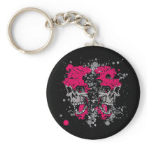 GRUNGE SKULLS KEY CHAIN
