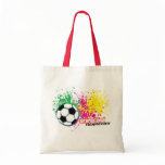 Grunge Soccer Ball Canvas Bag